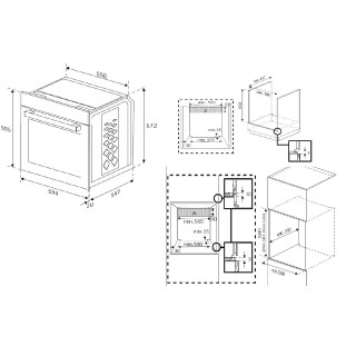 Beko BBIS13300XPE 71 L 3400 W Nero, Acciaio inox