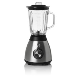 Melchioni Frullo Glass 0 L Frullatore da tavolo 600 W Nero, Acciaio