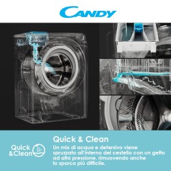 Candy Easy EYT 1262DWE 1-S lavatrice Caricamento dall'alto 6 kg 1200 Giri min Bianco