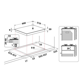 Hotpoint Ariston Piano cottura a gas PCN 641 T IX HA