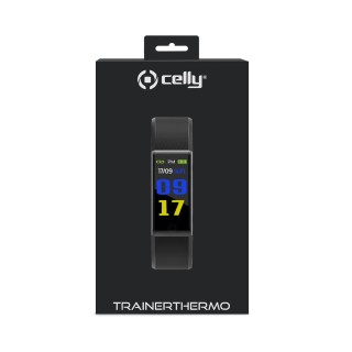 Celly TRAINERTHERMOBK smartwatch e orologio sportivo 2,44 cm (0.96") LCD Digitale Nero