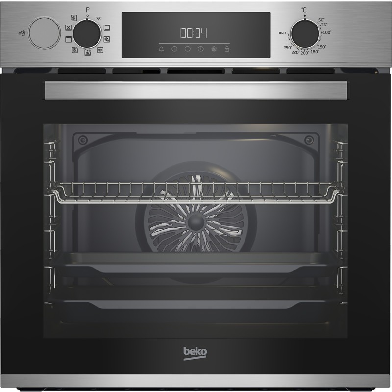 Beko b300 Forno Multifunzione BBIS12300XDE Assistito a Vapore SteamAssist, , 9 Funzioni, A+, Acciaio Inox