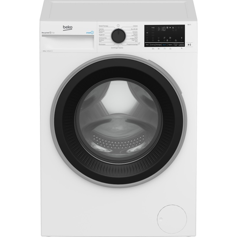 Beko BWT3104S lavatrice Caricamento frontale 10 kg 1400 Giri min Nero, Bianco