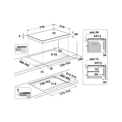 Whirlpool Piano cottura a induzione in vetroceramica - WL S2177 CPNE