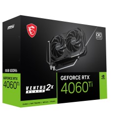 MSI VENTUS GeForce RTX 4060 Ti 2X BLACK 8G OC NVIDIA 8 GB GDDR6