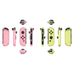 Nintendo Switch - Set da due Joy-Con Rosa Pastello Giallo pastello