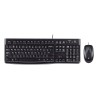 Logitech MK120 Combo Tastiera e Mouse con Filo per Windows, Mouse Ottico Cablato, Tastiera di Dimensioni Standard, USB