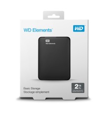 Western Digital WD Elements Portable disco rigido esterno 2 TB 2.5" Micro-USB B 3.2 Gen 1 (3.1 Gen 1) Nero