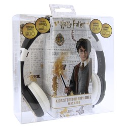 OTL Technologies Harry Potter Hogwarts Crest Kids Cuffie Cablato A Padiglione MUSICA Nero, Bianco