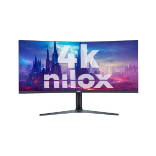 Nilox MONITOR 34" NXM344KD11 ULTRAWIDE 4K CURVO 144HZ 2HDMI 2DP 1MS MMDIA Monitor PC 86,4 cm (34") 3440 x 1440 Pixel UltraWide