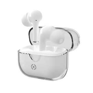 Celly CLEAR Cuffie True Wireless Stereo (TWS) In-ear Musica e Chiamate USB tipo-C Bluetooth Bianco