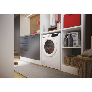 Hoover H-WASH 350 Lavatrice Slim 7kg, Classe A-10%, 1400 giri, Bianco, H3WP4474TAM6 1-S