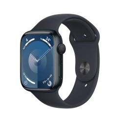 Apple Watch Series 9 GPS Cassa 45mm in Alluminio Mezzanotte con Cinturino Sport Mezzanotte - M L