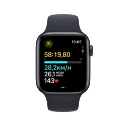 Apple Watch SE GPSCassa 44mm in Alluminio Mezzanotte con Cinturino Sport Mezzanotte - M L