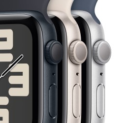 Apple Watch SE GPSCassa 44mm in Alluminio Mezzanotte con Cinturino Sport Mezzanotte - M L