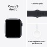 Apple Watch SE GPSCassa 44mm in Alluminio Mezzanotte con Cinturino Sport Mezzanotte - M L