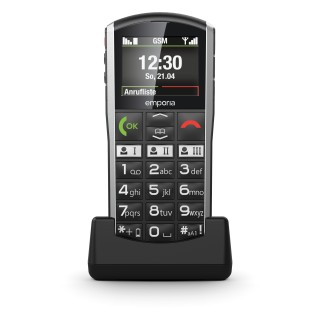 Emporia emporiaSIMPLICITY 5,08 cm (2") 90 g Nero, Argento Telefono per anziani