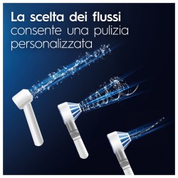 Oral-B Idropulsore Health Center Avanzato con 2 Beccucci Oxyjet, 2 Beccucci Con Getto D’acqua. 1 Idropulsore