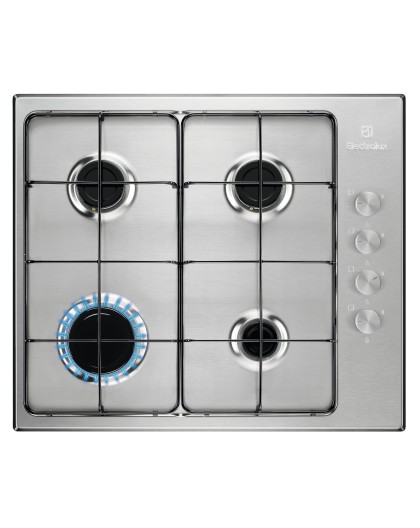 Electrolux EGS6404SX Acciaio inox Da incasso 60 cm Gas 4 Fornello(i)