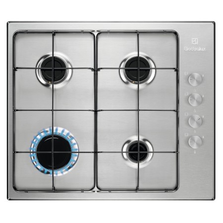 Electrolux EGS6404SX Acciaio inox Da incasso 60 cm Gas 4 Fornello(i)