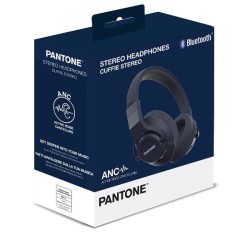 Pantone PT-WH005 Auricolare Con cavo e senza cavo A Padiglione Musica e Chiamate Bluetooth Blu