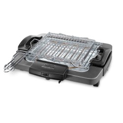 De’Longhi BQ 60.X barbecue per l'aperto e bistecchiera Grill Da tavolo Elettrico Nero, Grigio 1900 W