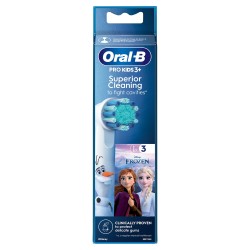 Oral-B Testine Di Ricambio Pro Kids Con Disney Frozen, 3 Testine