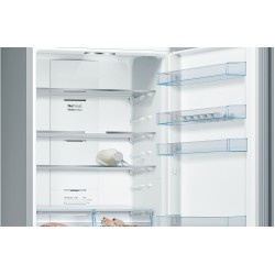 Bosch Serie 4 KGN49XLEA Frigorifero combinato da libera installazione 203 x 70 cm Metal look Classe E