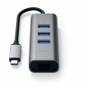 Satechi ST-TC2N1USB31AM replicatore di porte e docking station per laptop USB 3.2 Gen 1 (3.1 Gen 1) Type-C Grigio