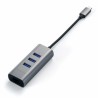 Satechi ST-TC2N1USB31AM replicatore di porte e docking station per laptop USB 3.2 Gen 1 (3.1 Gen 1) Type-C Grigio