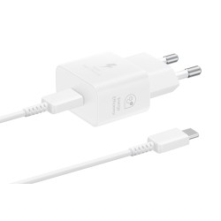 Samsung Caricabatterie Super Fast Charging (25W) con cavo da USB Type-C a USB Type-C