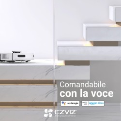 EZVIZ RE4 PLUS Aspirapolvere lavapavimenti robot con base svuota polvere, connesso con app