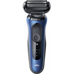 Braun Series 6 61-B1200s Rasoio Trimmer Nero, Blu