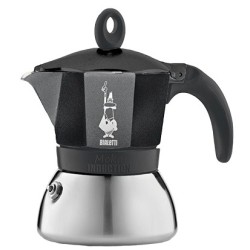 Bialetti Moka Induktion 0,28 L Nero, Argento