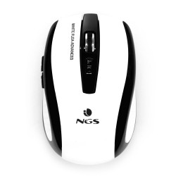 NGS White Flea Advanced mouse Ufficio Mano destra RF Wireless Ottico 1600 DPI