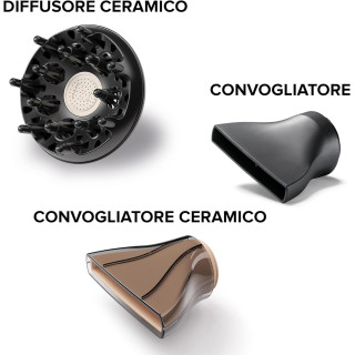 Bellissima Imetec Ceramic P5 3800, Asciugacapelli Professionale Per Capelli Morbidi e Luminosi, Tecnologia Ceramica, Potenza