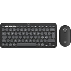 Logitech Pebble 2 Combo tastiera Mouse incluso Universale RF senza fili + Bluetooth QWERTY Italiano Grafite