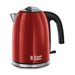 Russell Hobbs 20412-70 bollitore elettrico Nero, Rosso, Acciaio inox