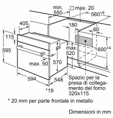 Bosch Serie 2 HBF011BR0 Forno da incasso 60 x 60 cm Acciaio Classe A