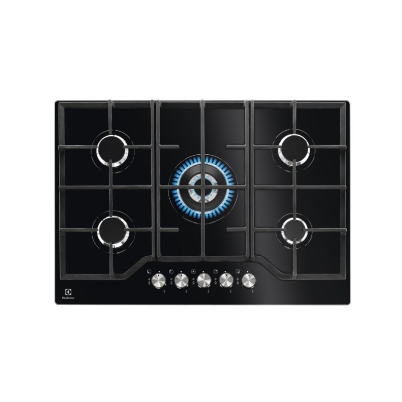 Electrolux EGG7536K Nero Da incasso 74 cm Gas 5 Fornello(i)