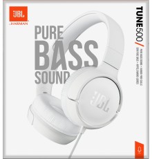 JBL Tune 500 Cuffie Cablato A Padiglione MUSICA Bianco