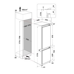 Indesit B 18 A1 D I E Da incasso 273 L Bianco