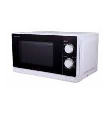 Sharp Home Appliances R-600WW forno a microonde Nero, Bianco Microonde combinato Superficie piana 20 L 800 W