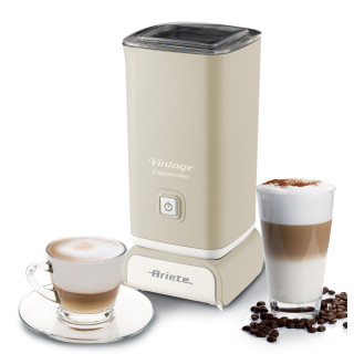 Ariete 2878 Cappuccinatore Vintage - Montalatte a caldo e a freddo - Cappuccino, cioccolata, infusi liofilizzati - 500 Watt -