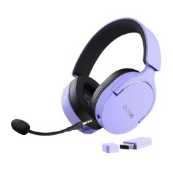 Trust GXT 491P FAYZO Auricolare Con cavo e senza cavo A Padiglione Gaming USB tipo A Bluetooth Nero, Viola