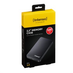 Intenso Memory Case 2.5" USB 3.0 disco rigido esterno 500 GB 5400 Giri min 2.5" USB tipo A 3.2 Gen 1 (3.1 Gen 1) Nero