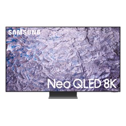 Samsung Series 8 TV QE65QN800CTXZT Neo QLED 8K, Smart TV 65" Processore Neural Quantum 8K, Dolby Atmos e OTS+, Titan Black 2023