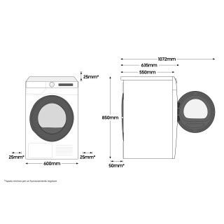 Samsung WW80T754DBT S3 lavatrice Caricamento frontale 8 kg 1400 Giri min Nero, Bianco