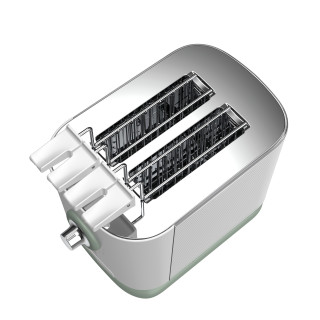 Imetec GranToast 10 2 fetta e 600 W Verde, Bianco