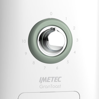 Imetec GranToast 10 2 fetta e 600 W Verde, Bianco